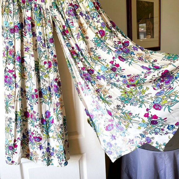 Spell & The Gypsy Queen Split Maxi Skirt Cream Floral Large NWT - Picture 3 of 10